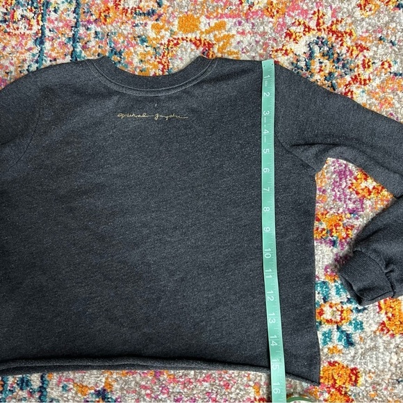 Spiritual Gangster Kids Gray Cropped‎ Sweatshirt - Picture 6 of 7